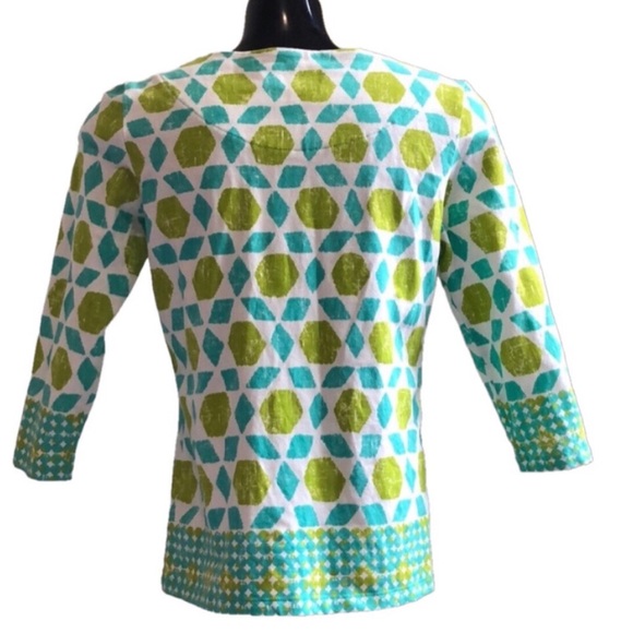 Ruby Rd. Geometric Pattern Top - Picture 2 of 6